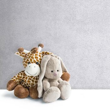 کاغذ دیواری کودک پمپو طرح ساده طوسی کد 12030