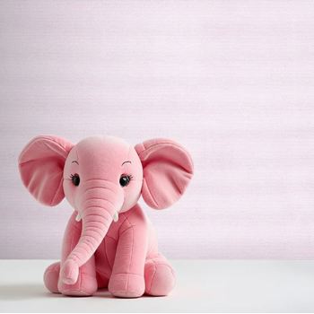 کاغذ دیواری کودک پمپو طرح ساده صورتی کد 12014