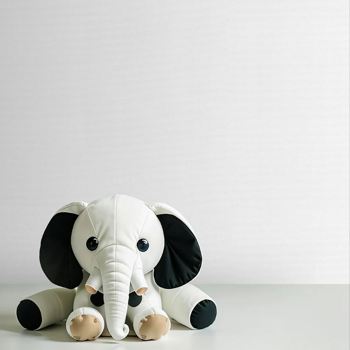 کاغذ دیواری کودک پمپو طرح ساده سفید کد 12010