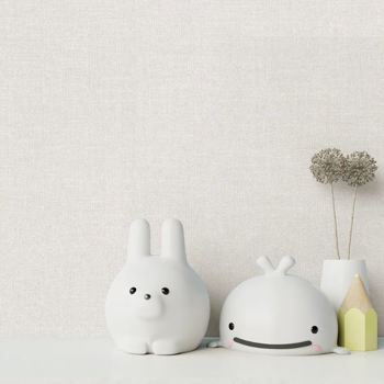 کاغذ دیواری کودک پمپو طرح ساده کرم کد 12046